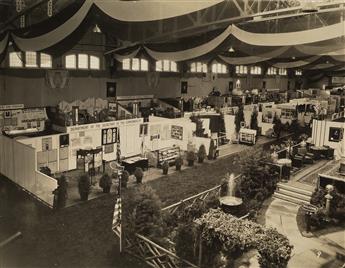 (MASSACHUSETTS--GOVERNMENTAL ACTIVITIES EXPO) Album with 110 photographs documenting the Tercentenary Exposition of Governmental Activi